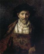 REMBRANDT Harmenszoon van Rijn Portrait of an Old Man in Period Costume oil painting artist
